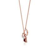 Foreva | Classic Ruby & Diamond Infinity Pendant - Nivara