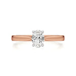 Amora | Oval & Radiant Lab-Grown Diamond Solitaire Ring - Nivara