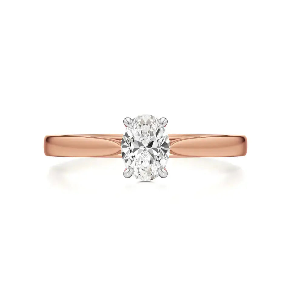 Amora | Oval & Radiant Lab-Grown Diamond Solitaire Ring - Nivara