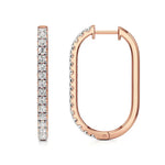 Mode | Round Lab-Grown Diamond Sleek Hoop Earrings - Nivara