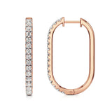 Mode | Round Lab-Grown Diamond Sleek Hoop Earrings - Nivara