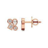 Celestia | Princess, Round and Pear Lab-Grown Diamonds Studs - Nivara