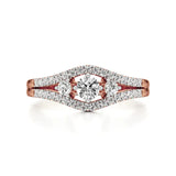 Aria | Round & Radiant Lab-Grown Diamond Three-Stone Ring - Nivara