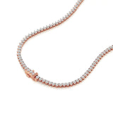 Sutra | Round Lab Grown Diamonds Buttercup Setting Tennis Necklace