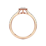 Mira | Round & Marquise Lab-Grown Diamond Halo Ring - Nivara