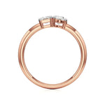 Toi et Moi | Oval & Emerald Lab-Grown Diamond Ring - Nivara