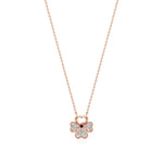 Flora | Floral Design with Center Ruby  Pendant - Nivara