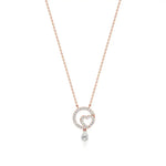 Sneh | Pear & Round Lab Grown Diamonds Pendant - Nivara