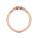 Aria | Round & Radiant Lab-Grown Diamond Three-Stone Ring - Nivara