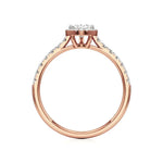 Mira | Round & Pear Lab-Grown Diamond Halo Ring - Nivara
