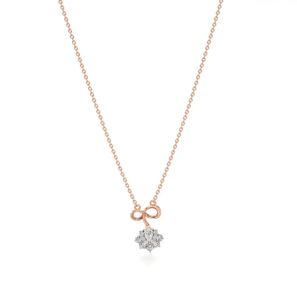 Foreva | Pear & Round Lab Grown Diamonds Infinity  Pendant - Nivara