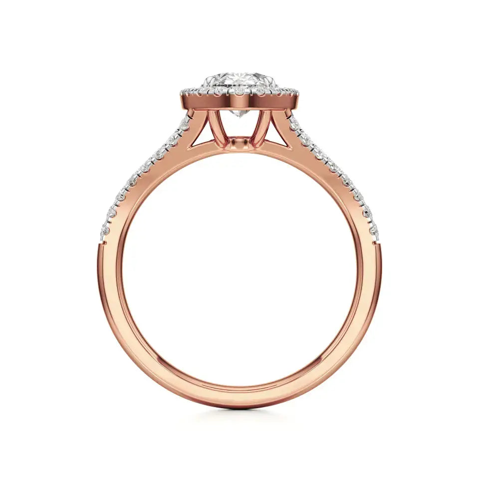 Mira | Classic Oval-cut with Halo - Nivara
