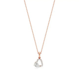 Sneh | Classic Pear & Round Lab Grown Diamonds Pendant - Nivara