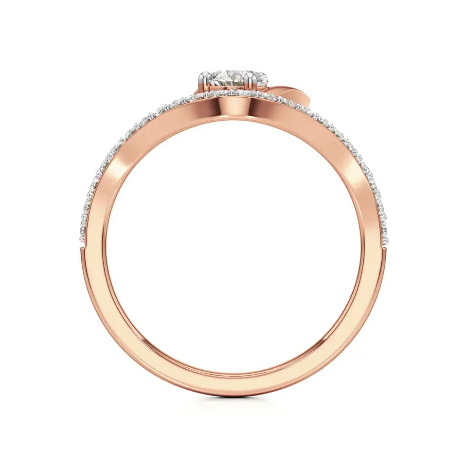 Flora | Round & Pear Lab-Grown Diamond Ring - Nivara