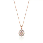 Celesta | Elegant Round Lab Grown Diamonds Cluster Pendant - Nivara