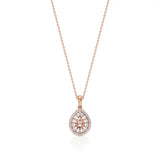 Celesta | Elegant Round Lab Grown Diamonds Cluster Pendant - Nivara