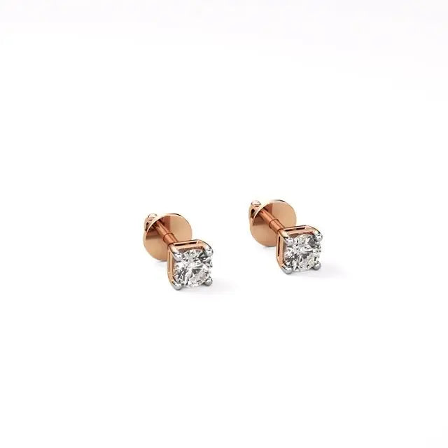 Thea | 4-Prong Round Lab-Grown Diamond Stud - Nivara