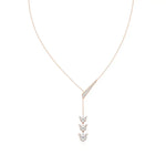 Flora | Pear & Round Lab Grown Diamonds Lotus Petals Necklace - Nivara