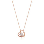 Sneh | Classic Round Lab Grown Diamonds Heart Pendant - Nivara