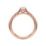 Amara | Round & Emerald Lab-Grown Diamond Ring - Nivara