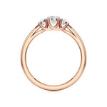 Aria | Round Lab-Grown Diamond Three-Stone Ring - Nivara