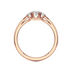 Aria | Oval Lab-Grown Diamond Three-Stone Ring - Nivara