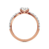 Amara | Pear Lab-Grown Diamond Solitaire Ring - Nivara