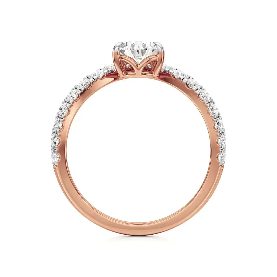 Amara | Pear Lab-Grown Diamond Solitaire Ring - Nivara