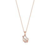 Sneh | Round Lab Grown Diamonds Heart Pendant - Nivara