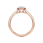 Amara | Asscher-cut Lab-Grown Diamond Halo Ring - Nivara