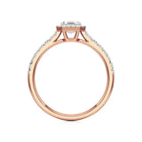 Amara | Asscher-cut Lab-Grown Diamond Halo Ring - Nivara