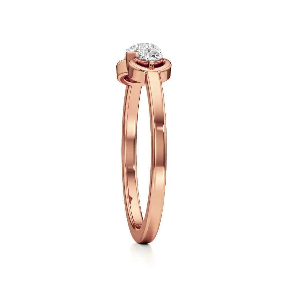 Foreva | Lab-Grown Diamond Three-Stone Ring - Nivara