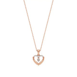 Sneh | Round Lab Grown Diamonds Heart Pendant - Nivara