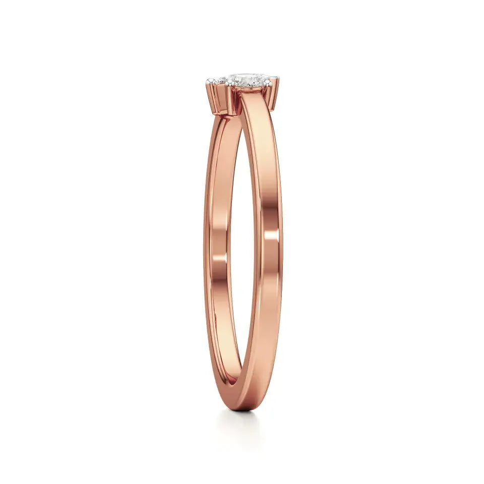 Mode | Round & Pear Lab-Grown Diamond Solitaire Ring - Nivara