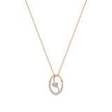 Sneh | Round Lab Grown Diamonds Heart Motif Pendant - Nivara