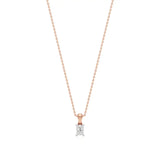 Thea | Radiant-Cut Solitaire Lab Grown Diamond 4-Prong Setting Pendant - Nivara