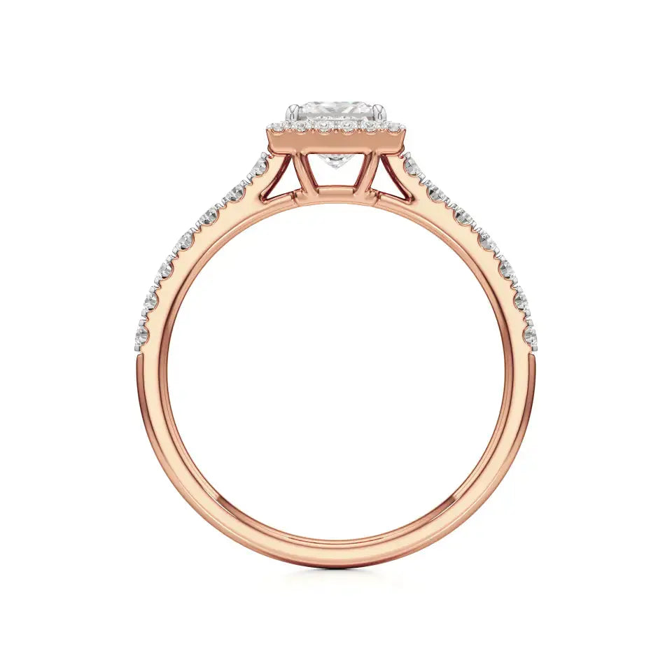 Mira | Round & Princess Lab-Grown Diamond Halo Ring - Nivara
