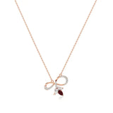 Foreva | Classic Ruby & Diamond Infinity Pendant - Nivara