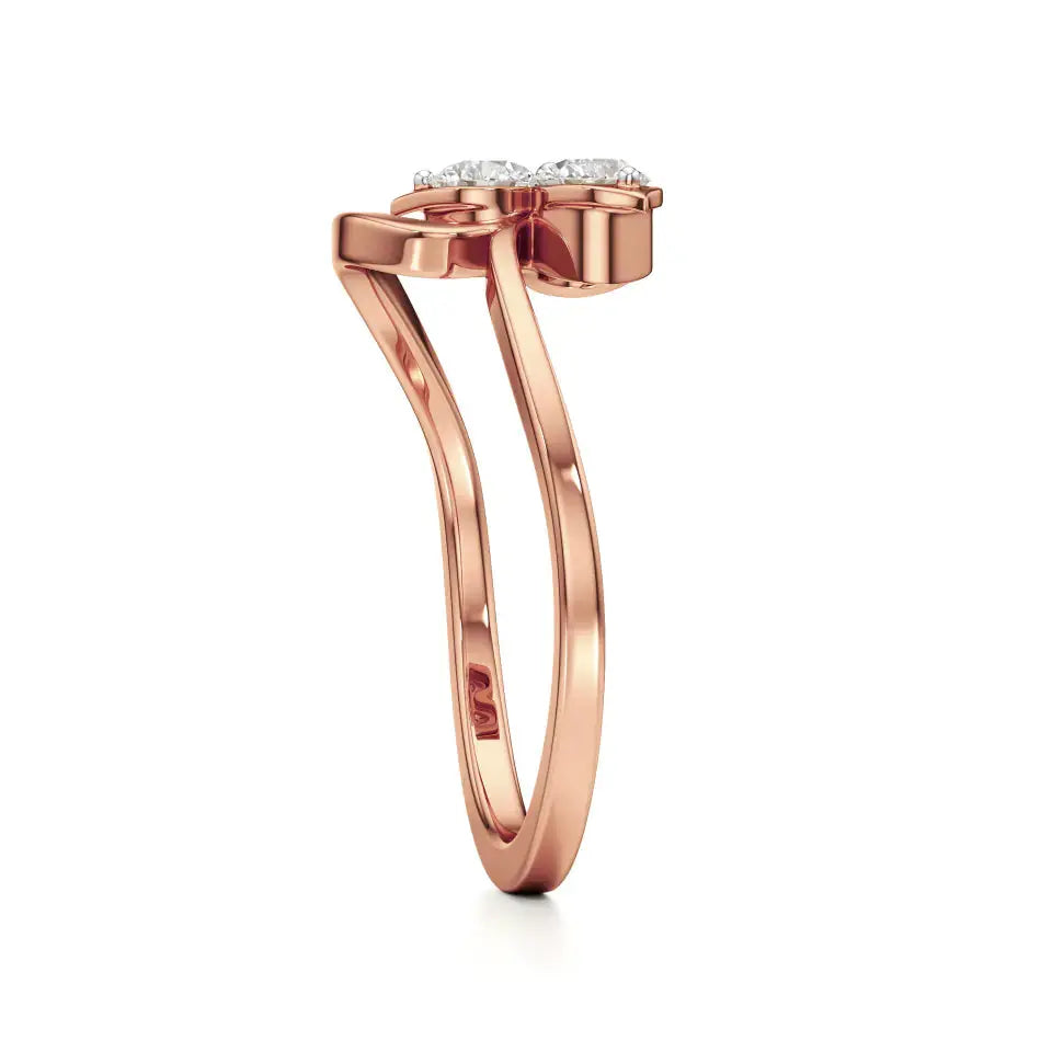 Flora | Lab-Grown Diamond Three-Stone Ring - Nivara