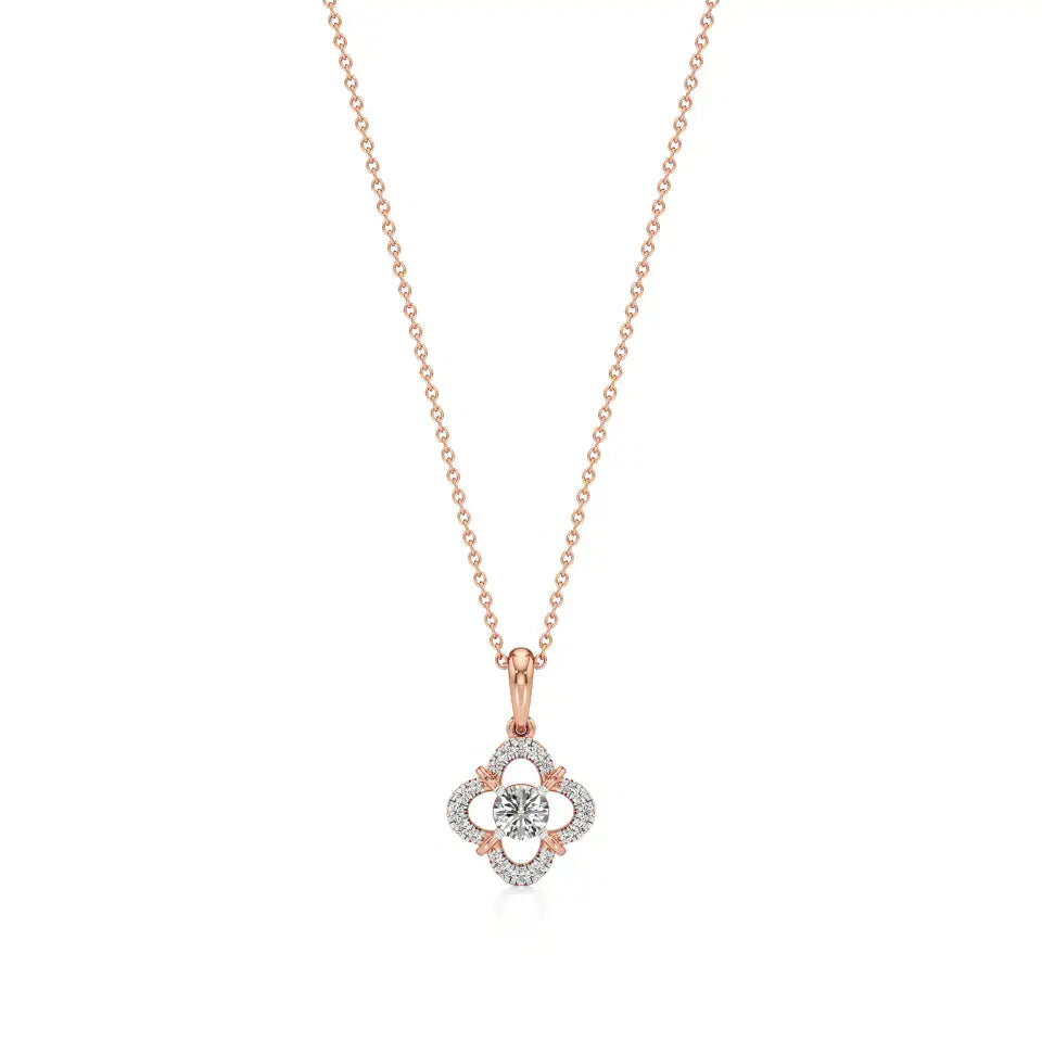 Flora | Elegant Lab Grown Diamond Pendant - Nivara