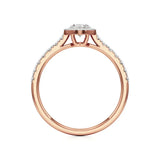 Mira | Round & Oval Lab-Grown Diamond Halo Ring - Nivara