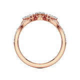 Flora | Round & Pear Lab-Grown Diamond Ring with Pav�� Accents - Nivara