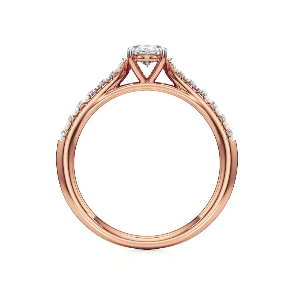 Amara | Round & Oval Lab-Grown Diamond Ring - Nivara
