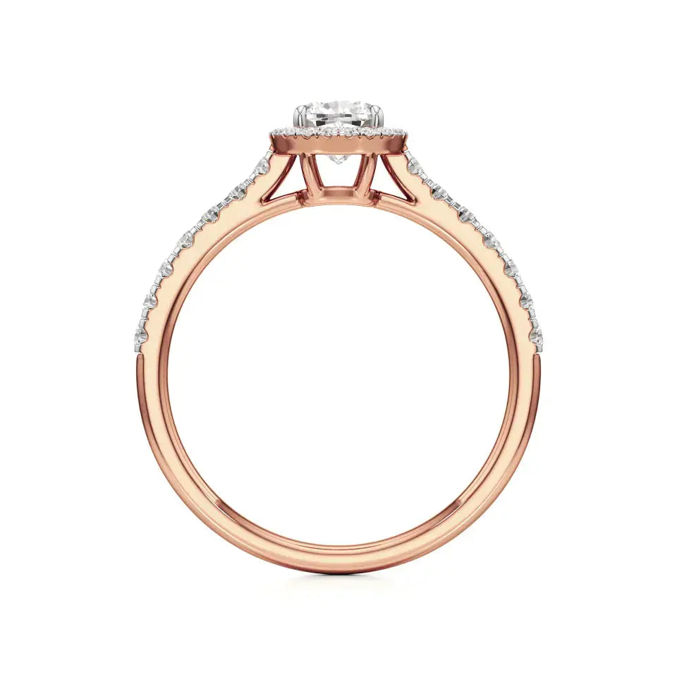 Mira | Cushion-cut Lab-Grown Diamond Halo Ring - Nivara