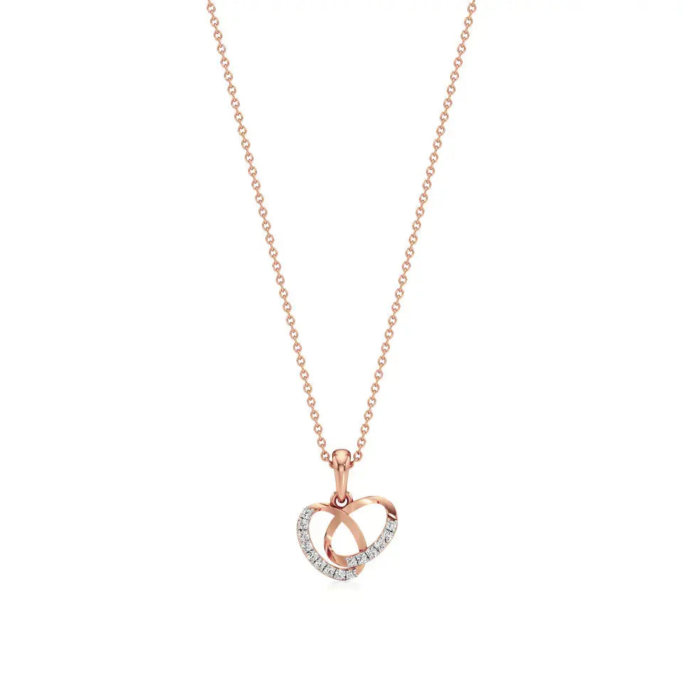 Foreva | Round Lab Grown Diamonds Infinity Loop Pendant - Nivara