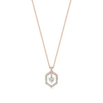 Sneh | Elegant Heart & Round Lab Grown Diamonds Pendant - Nivara