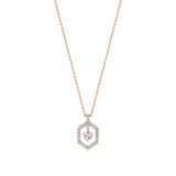 Sneh | Elegant Heart & Round Lab Grown Diamonds Pendant - Nivara