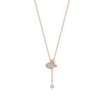 Sneh | Pear & Round Lab Grown Diamonds Tear Drop Pendant - Nivara