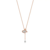 Sneh | Pear & Round Lab Grown Diamonds Tear Drop Pendant - Nivara