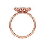 Flora | Pear Diamonds in Flora Design - Nivara